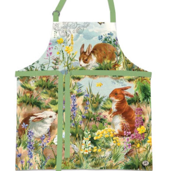Michel Design Works Cotton Apron Bunny Hollow NWT - Picture 2 of 2